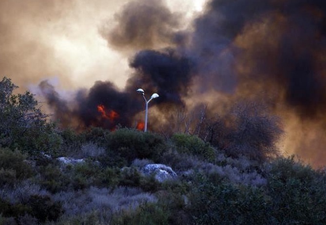  حرائق الضفة الغربية تمتد للحدود الأردنية 
