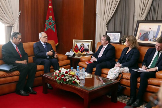 لوديي يستقبل وزير التجارة الدولية البريطاني