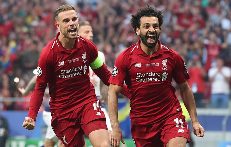 ليفربول يَهزم توتنهام بهدفين ويُتوج بدوري أبطال أوروبا