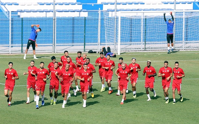 المنتخب الوطني المغربي يواصل استعداداته لـ "الكان"