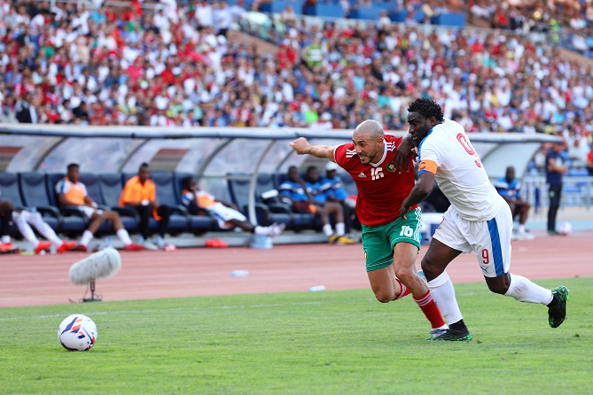 المنتخب المغربي ينهزم أمام نظيره الغامبي بهدف للاشيء