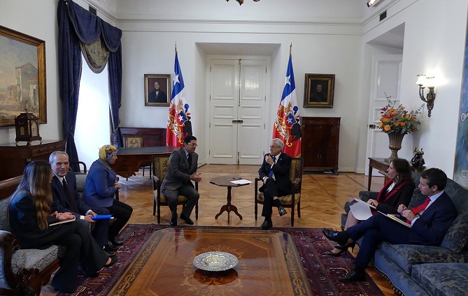 الرئيس الشيلي يستقبل بوريطة حاملا رسالة من الملك