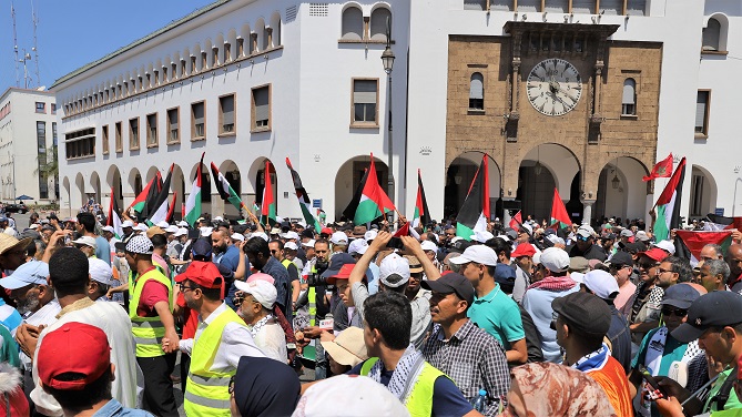  صفقة القرن: مسيرة بالرباط نصرة للقضية الفلسطينية 