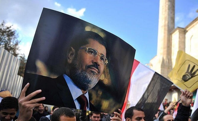 مظاهرة في نيويورك الأمريكية عقب نبأ وفاة مرسي