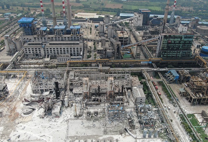 10 قتلـى فـي انفجار مصنع للغاز بالصين