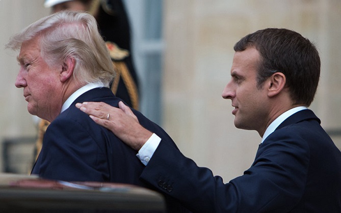 ماكرون يستعين بترامب لإنهاء الحرب التركية على الأكراد