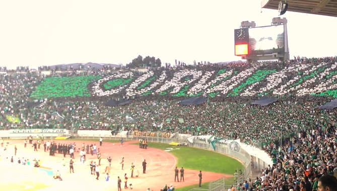  جمهور الرجاء يُبدع بتشجيع لاتيني 