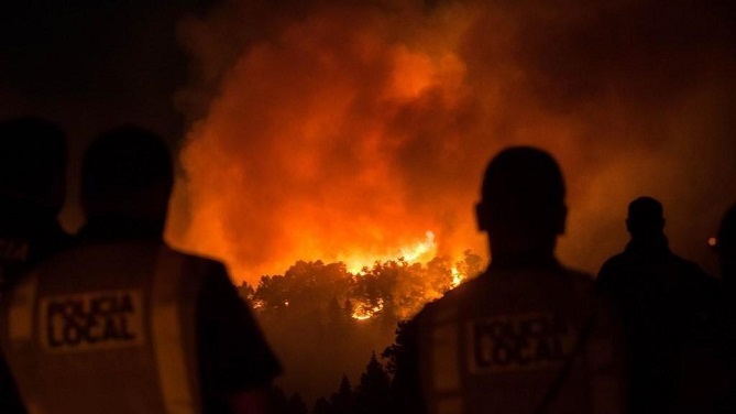  حريق غابات "الكناري" يفرغ جزيرة من سكانها 