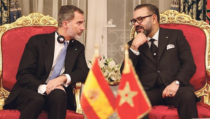 العاهل الإسباني يراسل الملك في عيد الشباب