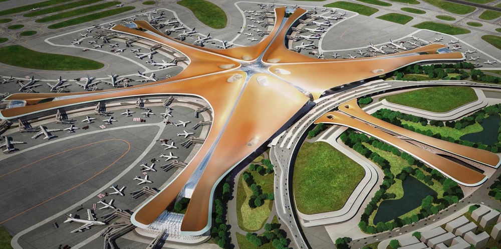  الصين تفتتح مطارا "عملاقا" من تصميم امرأة عربية متوفية ! 