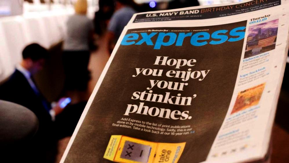 لعنة الـ"Wifi" والهواتف تُوقف النسخة الورقية المجّانية لـ"واشنطن بوست"