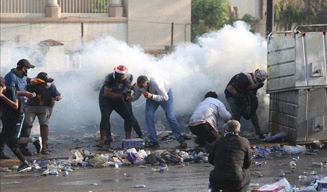 ارتفاع قتلى احتجاجات العراق الى 75