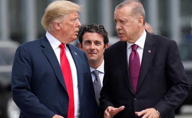  أردوغان لترامب: لن نُعلن وقف إطلاق النار بسوريا 