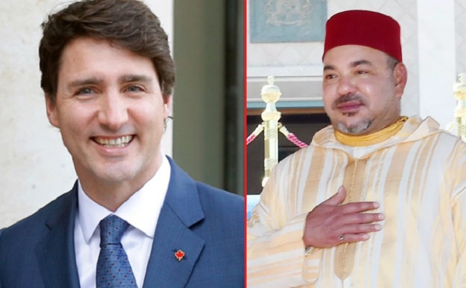 الملك يدعو ترودو لشراكة من أجل السلام العالمي