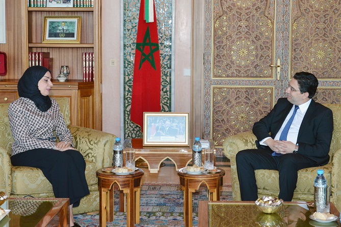  بوريطة يجري مباحثات مع رئيسة مجلس النواب البحريني 