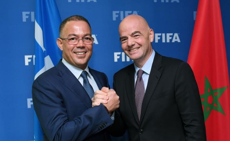  لقجع يَدعم انفانتينو لِتخصيص مليار دولار لتطوير الكرة الإفريقية 