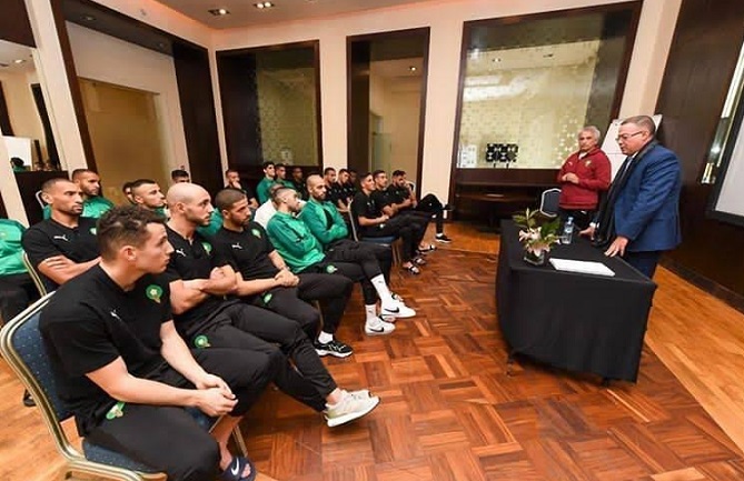 لقجع يحفز "الأسود" قبل مبارتي موريتانيا وبوروندي