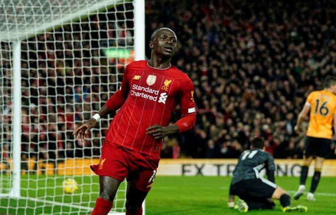 هدف ماني يمنح ليفربول الفوز على ولفرهامبتون