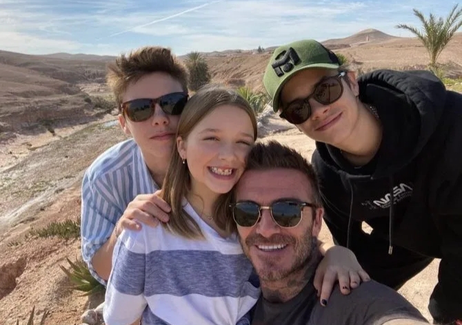 عائلة بيكهام تختار مراكش المغربية للاستمتاع بـ"شمس الشتاء"