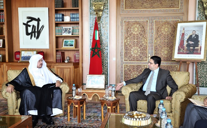 بوريطة يجري مباحثات مع رئيس مجلس الشورى السعودي