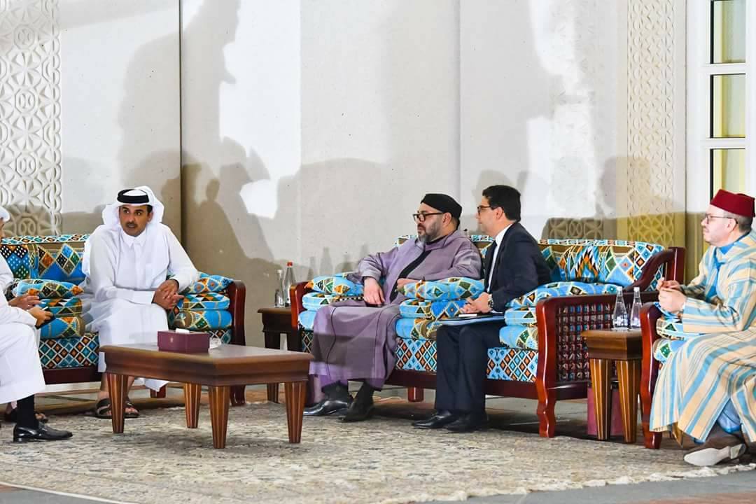 أمير قطر يعزي الملك محمد السادس في وفاة اليوسفي