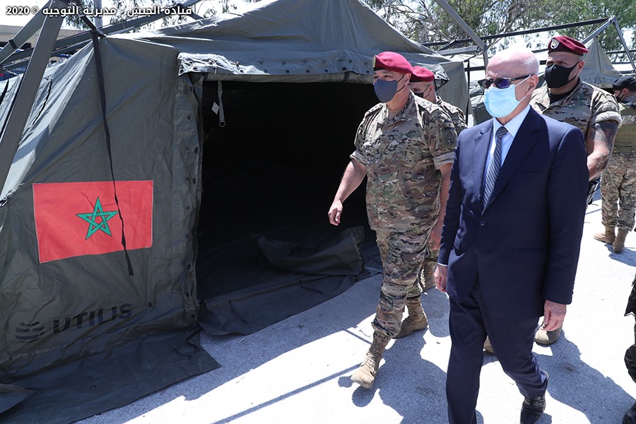  المستشفى العسكري المغربي ببيروت يقدم 15 ألف و 900 خدمة طبية لمتضرري انفجار بيروت 