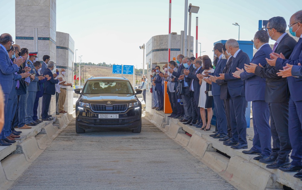تدشين بدال ومدخل محطة ليكسوس على مستوى الطريق السيار طنجة - الرباط