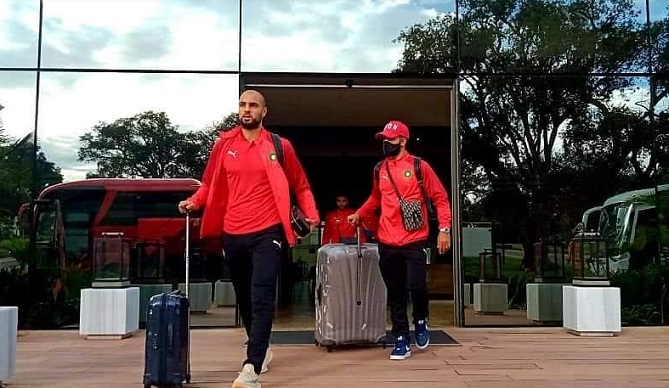  المنتخب يغادر معسكر المعمورة للمبيت في البيضاء قبيل مباراة إفريقيا الوسطى 