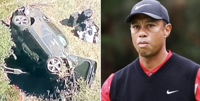  أسطورة الغولف الأمريكي تايغر وودز يتعرض لحادث سير خطير (فيديو) 