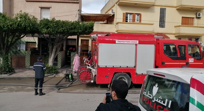  في طنجة مرة أخرى.. حريق يأتي على مستودع للنسيج وسط تجمع سكني 