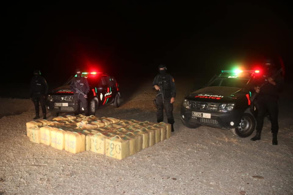  حجز ستة أطنان و902 كيلوغرام من مخدر الشيرا بمدينة القنيطرة 