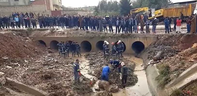 الجزائر.. 10 وفيات حصيلة سيول ولاية الشلف