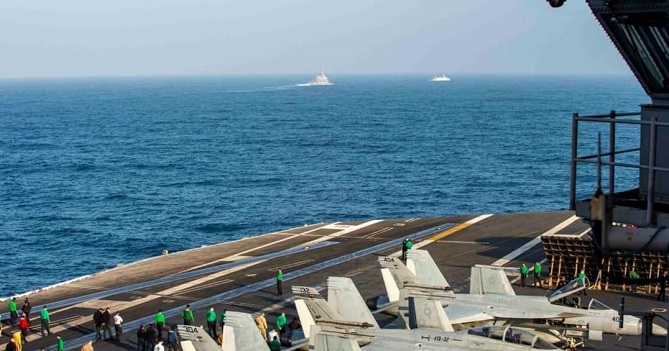 بمشاركة حاملة الطائرات "أيزنهاور".. تنظيم تدريبات عسكرية مشتركة بين القوات المغربية والأمريكية