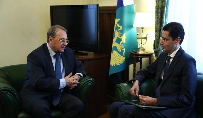 ميخائيل بوغدانوف يستقبل سفير المغرب بموسكو