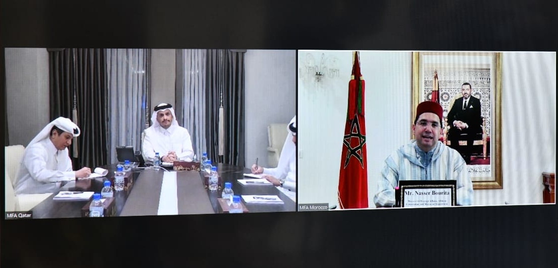  بوريطة يتباحث مع نظيره القطري.. شَكَر الدوحة على دعمها للوحدة الترابية للمغرب وعبّر عن ارتياحه للمصالحة الخليجية 