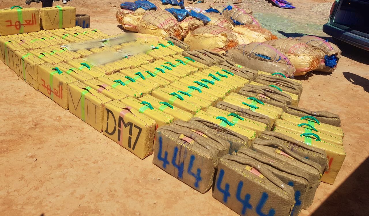  حجز طنين و500 كيلوغرام من مخدر الشيرا بالرشيدية 