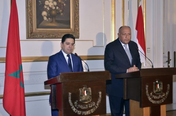 اتصال هاتفي بين وزير الخارجية المغربي ناصر بوريطة ونظيره المصري سامح شكري