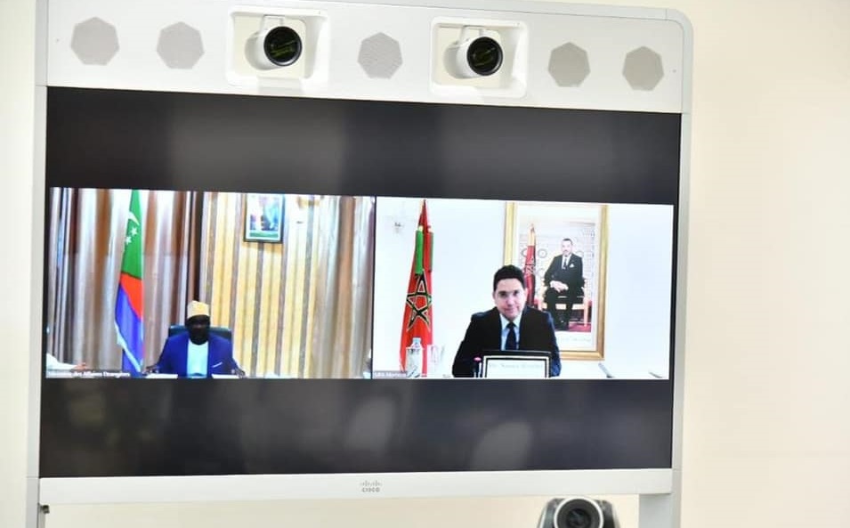  بوريطة يتباحث مع نظيره باتحاد جزر القمر 