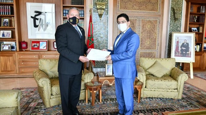  بوريطة يتلقى أوراق اعتماد سفراء 3 بلدان 