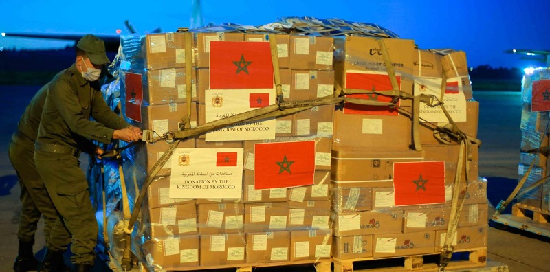  رام الله.. تسليم المساعدات الإنسانية المغربية للسلطة الوطنية الفلسطينية 