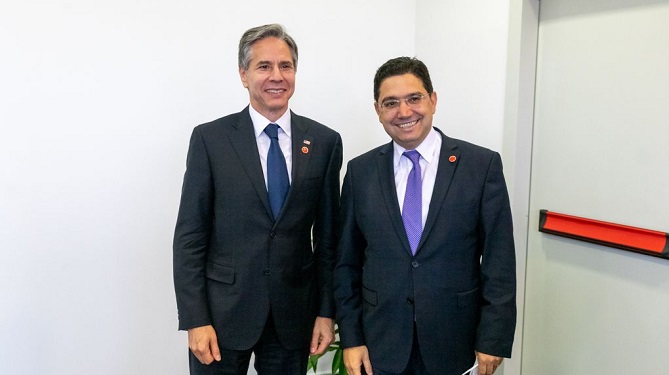 بوريطة يتباحث مع وزير الخارجية الأمريكي أنطوني بلينكن حول قضايا المنطقة