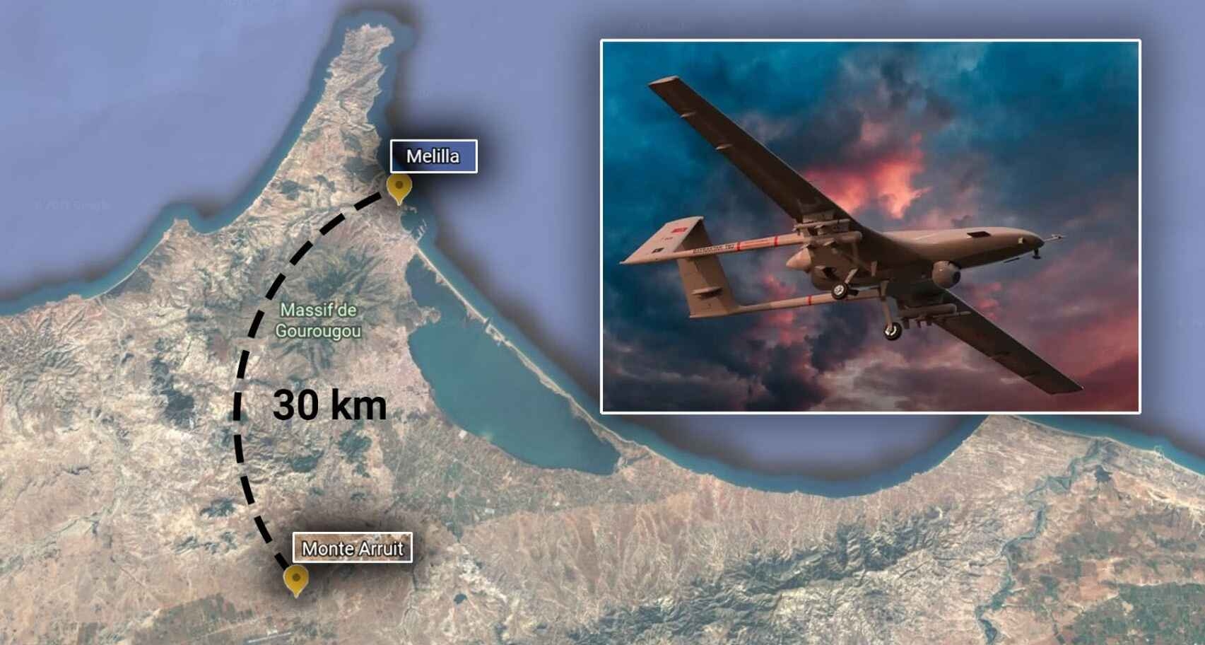 المغرب يثير توجس إسبانيا بوضع طائرات "درون" عسكرية متطورة بحدود سبتة ومليلية