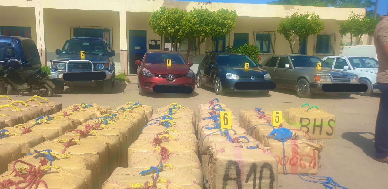 حجز ثلاثة أطنان من مخدر الشيرا وتوقيف 7 أشخاص بالناظور