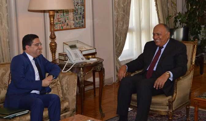 وزير الخارجية المصري يحادث بوريطة والعمامرة