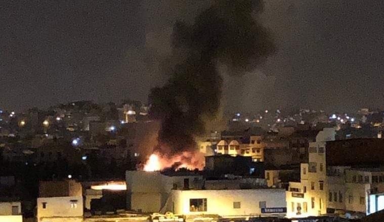 انفجار يخلف حريقا في أكبر سوق بطنجة