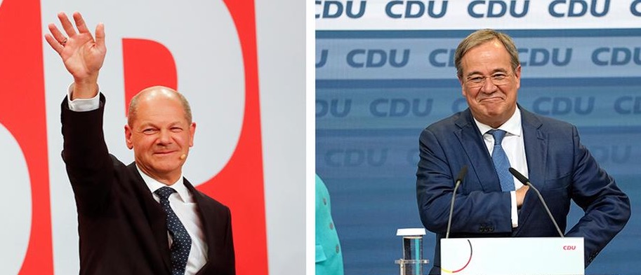  الاشتراكيون الديموقراطيون في ألمانيا يتقدمون بفارق طفيف على المحافظين في الانتخابات التشريعية 