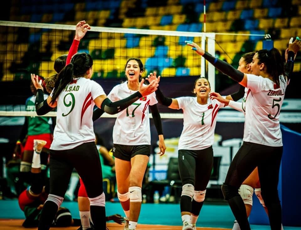 نساء الطائرة المغربية على بعد خطوة من دور نصف نهائي بطولة إفريقيا في رواندا