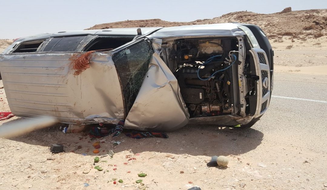  مصرع ستة أشخاص في حادثة سير شمال مدينة الداخلة 