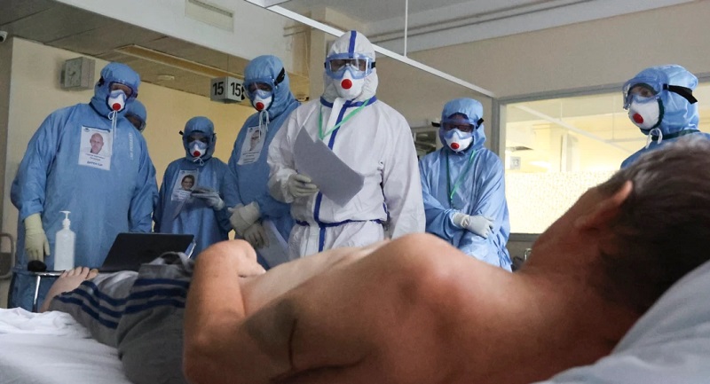 رقم قياسي جديد لإصابات كورونا في روسيا