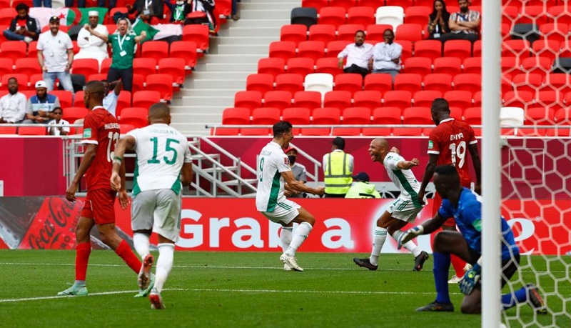 المنتخب الجزائري يفوز على نظيره السوداني برباعية نظيفة